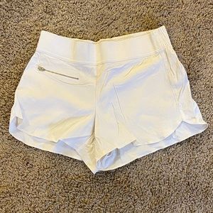 Athletic Cream Colored Shorts